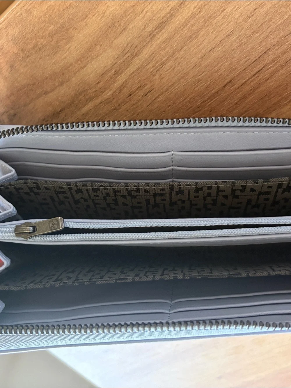 LONGCHAMP Le Pliage Cuir Leather Zip Wallet – Cloud Blue